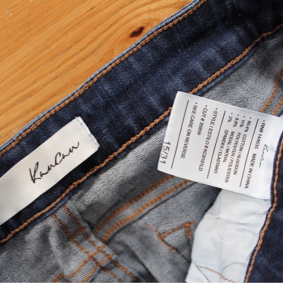 KanCan MidRise Leopard Patch Skinny Jeans 15 31 (12) Preowned - Picture 16 of 16